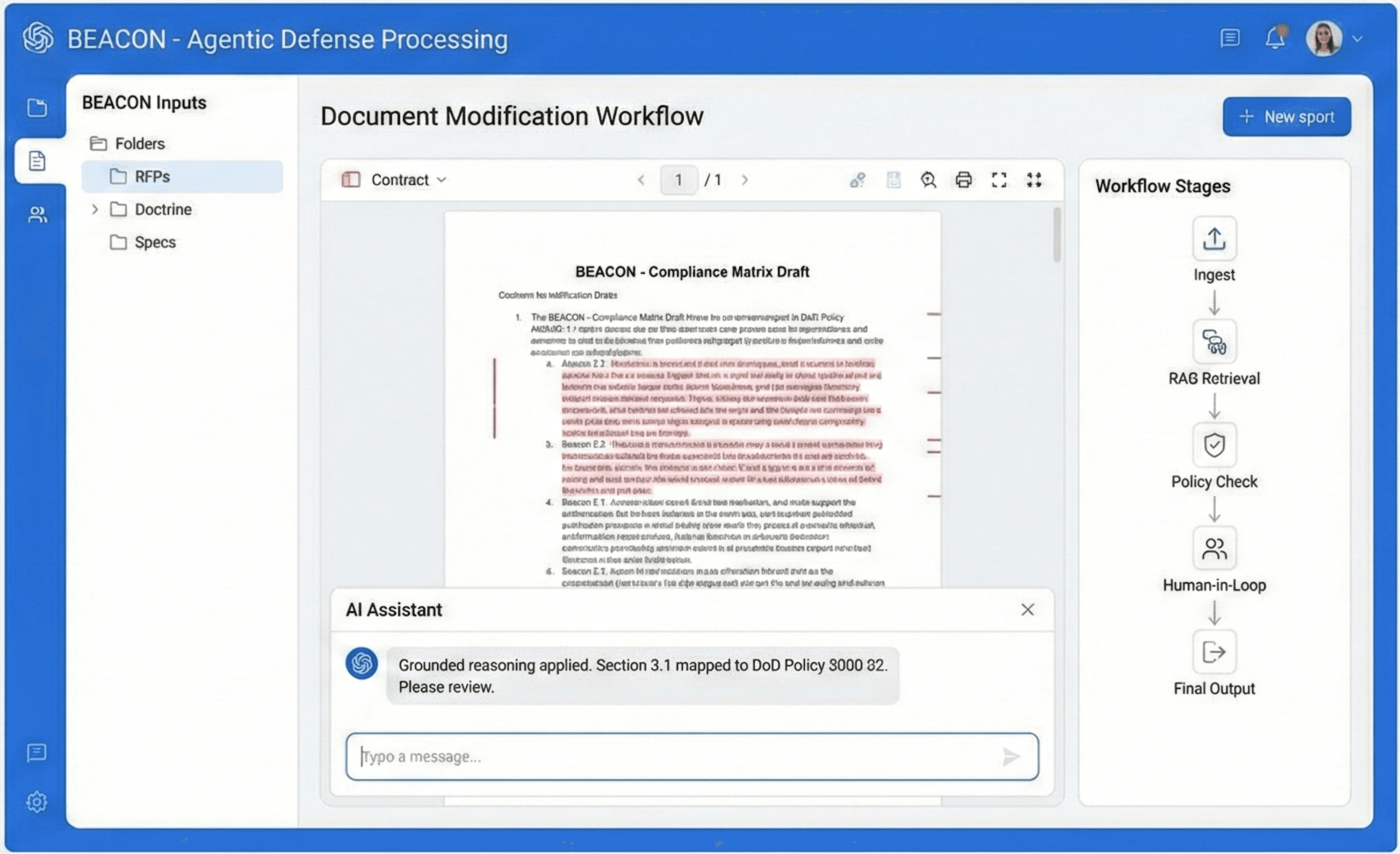Beacon platform interface preview